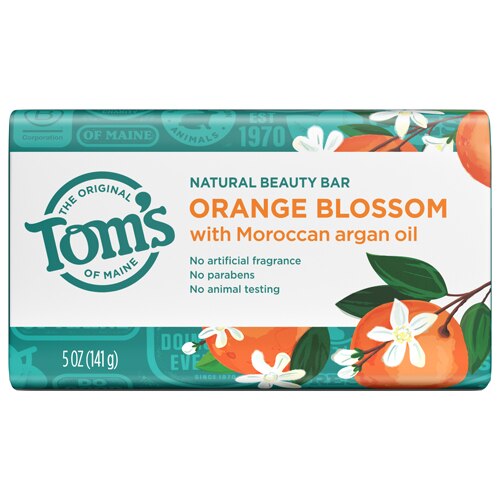 Tom's of Maine Natural Beauty Bar Orange Blossom -- 5 oz