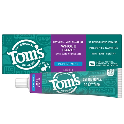 Tom's of Maine Whole Care® Anticavity Toothpaste with Fluoride Peppermint