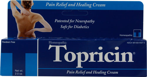 Topricin Homeopathic Pain Relief and Healing Cream -- 2 oz