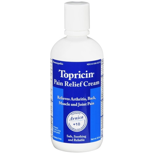 Topricin Pain Relief and Healing Cream Fragrance Free -- 8 oz