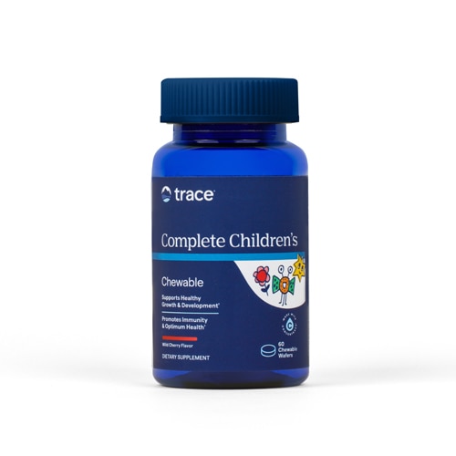 Trace Minerals Research Complete Children's Chewable Wild Cherry -- 60 Chewable Wafers