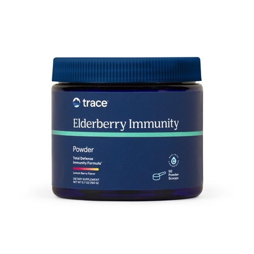 Trace Minerals Research Elderberry Immunity Powder Lemon Berry