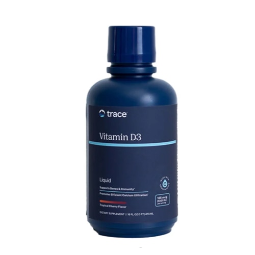 Trace Minerals Research Liquid Vitamin D3 with Ionic Trace Minerals Tropical Cherry