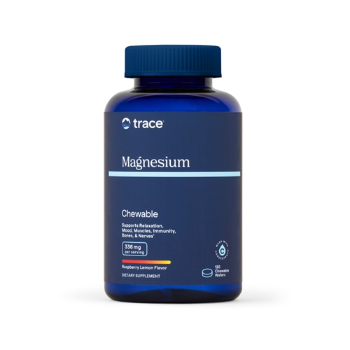 Trace Minerals Research Magnesium Chewable Raspberry Lemon