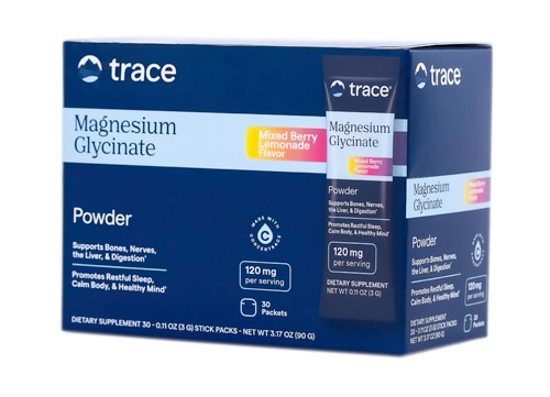 Trace Minerals Research Magnesium Glycinate Pack Mixed Berry Lemonade