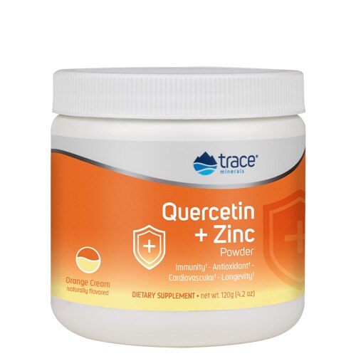 Trace Minerals Research Quercetin + Zinc Powder Orange Cream -- 4.2 fl oz