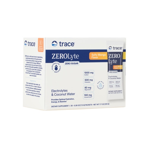 Trace Minerals Research ZEROLyte Electrolyte Drink Mix Salty Mango