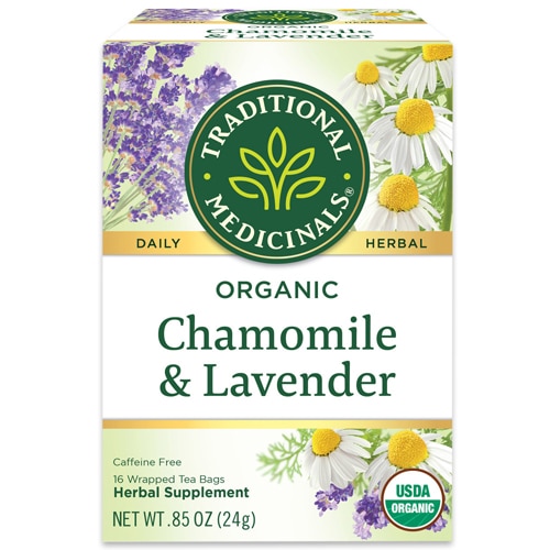 Traditional Medicinals Herbal Tea Organic Chamomile with Lavender -- 16 Tea Bags