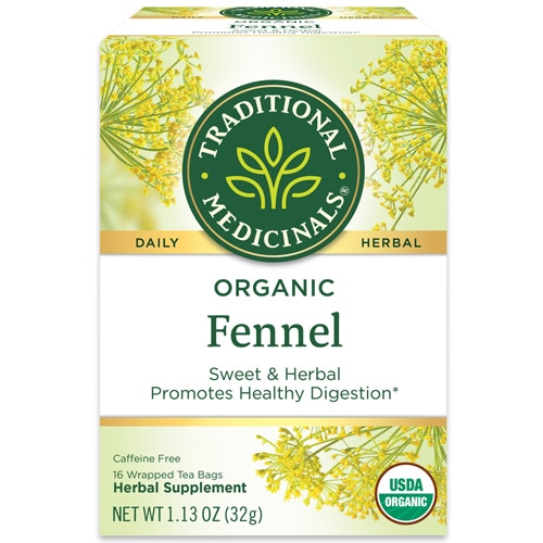 Traditional Medicinals Herbal Tea Organic Fennel -- 16 Tea Bags