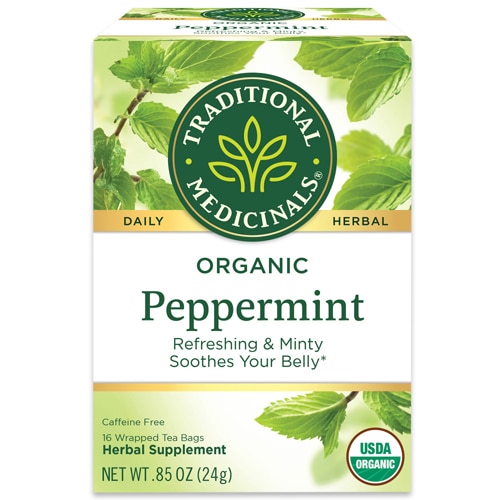 Traditional Medicinals Herbal Tea Organic Peppermint -- 16 Tea Bags