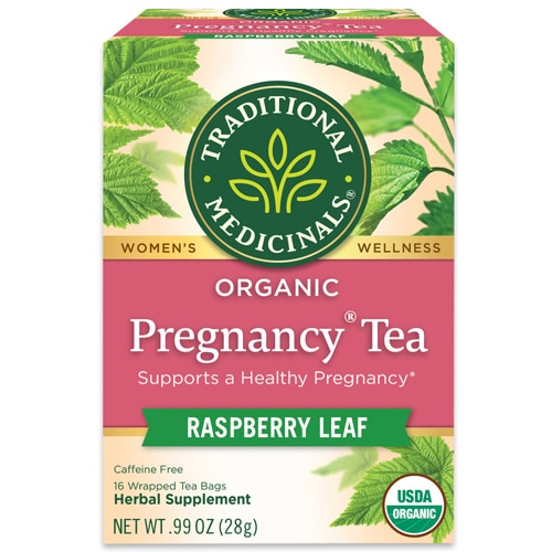 Traditional Medicinals Organic Pregnancy Herbal Tea Rasberry Leaf -- 16 Tea Bags