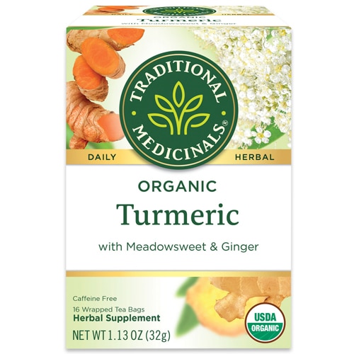 Traditional Medicinals Organic Turmeric Turmeric with Meadowsweet & Ginger -- 16 Tea Bags