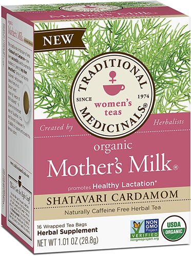 Traditional Medicinals Women's Teas Mother's Milk® Shatavari Cardamom -- 16 Tea Bags