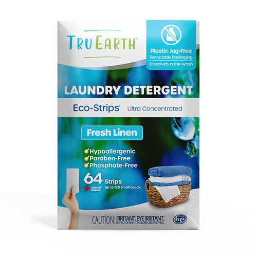 Tru Earth Laundry Detergent Eco-Strips - 128 Loads - Fragrance-Free