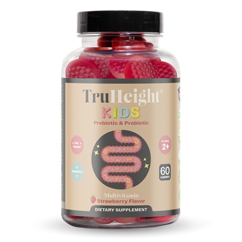 TruHeight Kids PreProbiotic & Probiotic Multivitamin 2+ Years Strawberry