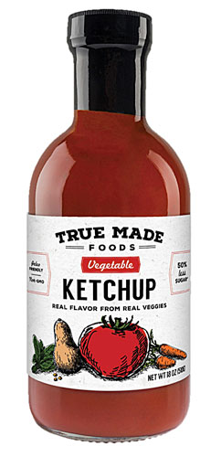 True Made Foods Ketchup Paleo Less Sugar Vegetable -- 18 oz