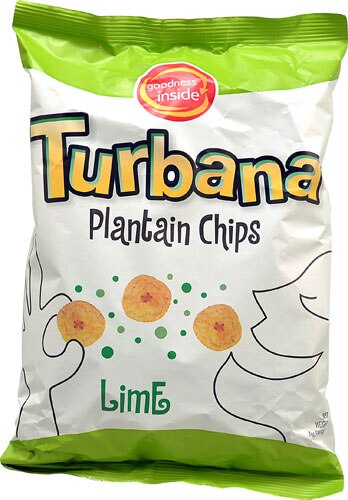 Turbana Plantain Chips Lime -- 7 oz