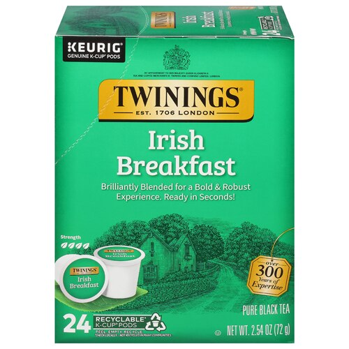 Twinings Keurig Brewed Black Tea Irish Breakfast -- 24 K-Cups