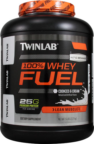 Twinlab Sports 100% Whey Fuel Cookies &amp; Cream -- 5 lbs