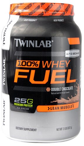 Twinlab Sports 100% Whey Fuel™ Double Chocolate -- 2 lbs