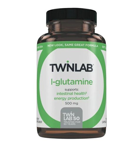 Twinlab L-Glutamine -- 500 mg - 100 Capsules