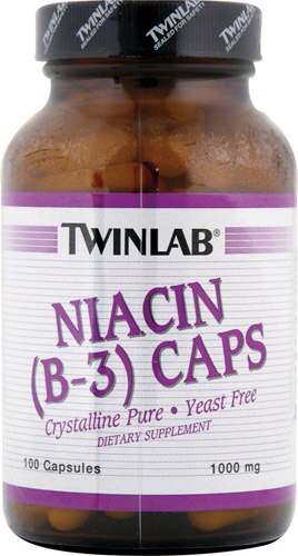 Twinlab Niacin B-3 Caps -- 1000 mg - 100 Capsules
