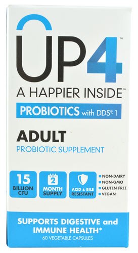 UP4 Probiotics with DDS®-1 Adult -- 15 billion CFU - 60 Vegetable Capsules