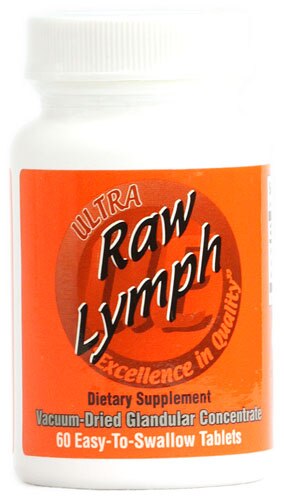 Ultra Glandulars Raw Lymph -- 60 Tablets