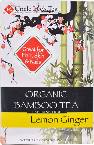 Uncle Lee's Organic Bamboo Tea Lemon Ginger -- 18 Tea Bags