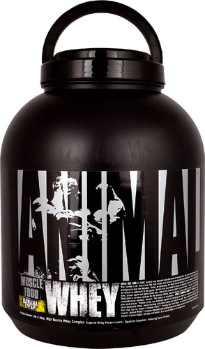 Universal Nutrition Animal Whey Muscle Food Banana Cream -- 4 lbs