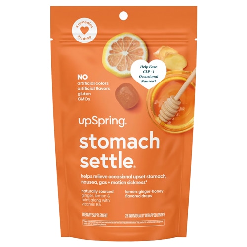Upspring Stomach Settle Drops Lemon-Ginger Honey