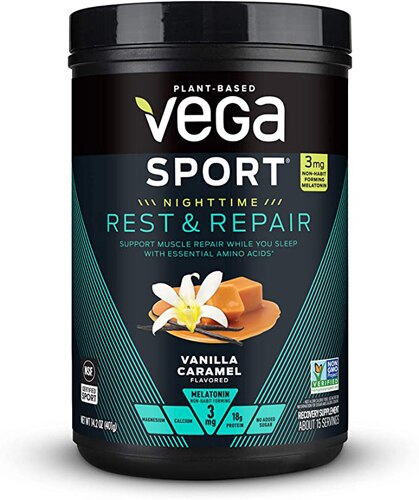 Vega Sport® Nighttime Rest & Repair Vanilla Caramel -- 15 Servings