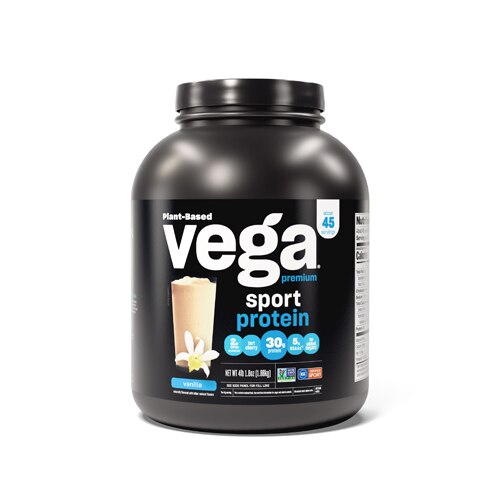 Vega Sport Premium Vegan Protein Powder Vanilla -- 45 Servings