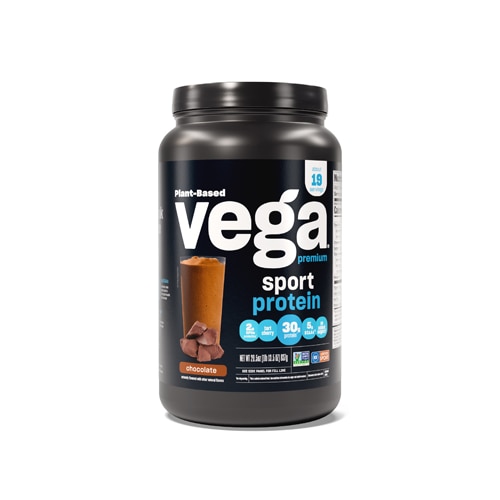 Vega Sport Protein Powder Chocolate -- 19 Servings