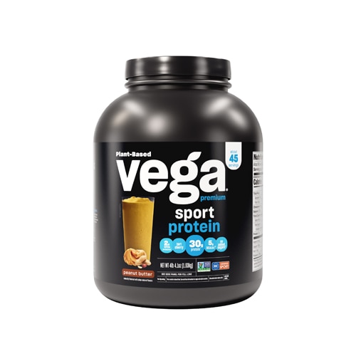 Vega Sport Protein Powder Peanut Butter -- 45 Servings