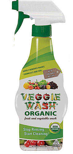Veggie Wash Organic Fruit and Vegetable Wash with Trigger Spray -- 16 fl oz
