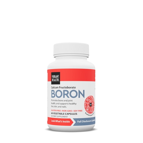 Vibrant Health Super Natural Boron -- 3 mg - 60 Vegetable Capsules
