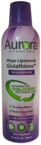 Vida Lifescience Aurora Mega-Liposomal Glutathione™ All Natural Fruit -- 750 mg - 16 fl oz