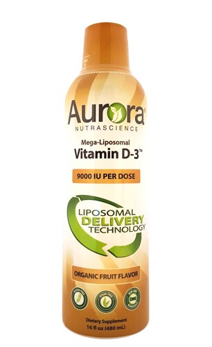 Vida Lifescience Aurora Mega-Liposomal Vitamin D-3™ Organic Fruit -- 9000 IU - 16 fl oz