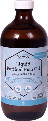 Vitacost-Synergy Liquid Purified Fish Oil Omega-3 EPA & DHA Orange