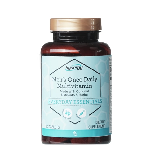 Vitacost-Synergy Men's Once Daily Multi-Vitamin with Cultured Nutrients & Herbs -- 72 Tablets