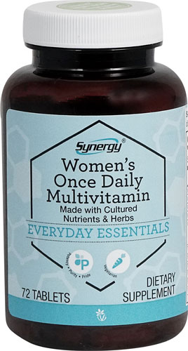 Vitacost-Synergy Women's Once Daily Multivitamin with Cultured Nutrients & Herbs -- 72 Tablets