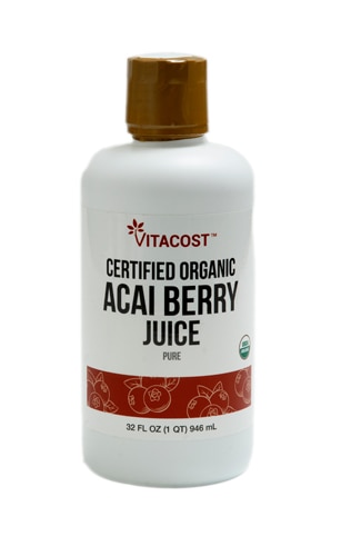 Vitacost Certified Organic Acai Berry Juice - Pure -- 32 fl oz