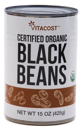 Vitacost Certified Organic Black Beans - Non-GMO and Gluten Free