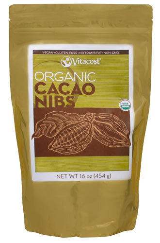 Vitacost Certified Organic Cacao Nibs - Non-GMO -- 16 oz (454 g)