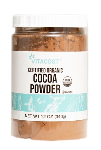 Vitacost Certified Organic Cocoa Powder -- 12 oz (340g)