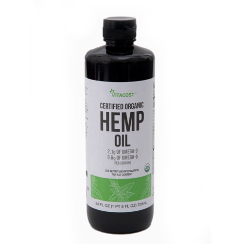 Hemp Oil, Certified Organic Hemp Seed Oil