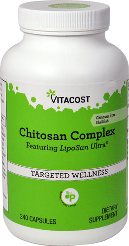 Vitacost Chitosan Complex Featuring Liposan Ultra® -- 1500 mg per serving - 240 Capsules
