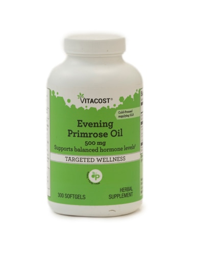 Vitacost Evening Primrose Oil -- 500 mg - 300 Softgels
