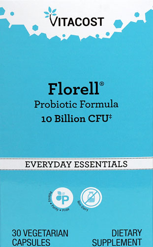 Vitacost Florell® Probiotic Formula -- 10 billion CFUs‡ - 30 Vegetarian Capsules